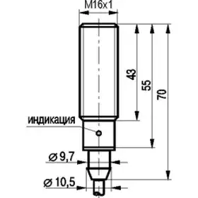 Индуктивный датчик ТЕКО ISB AF3A-32N-3,5-LZ