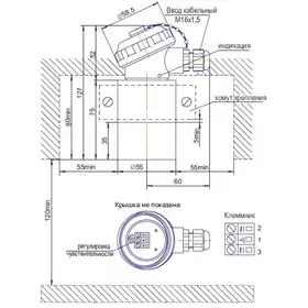 Индуктивный датчик ТЕКО ISN HT5A8-11G-R40-LZ-C