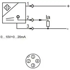 Индуктивный датчик расстояния LANBAO LE80XZSF40LIM-E2