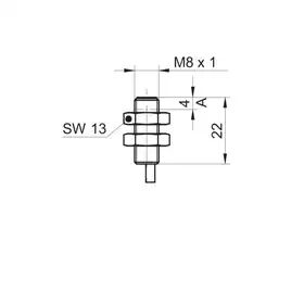 Индуктивный датчик расстояния Baumer IR08.D03S-Q22.UA1Z.7SCV
