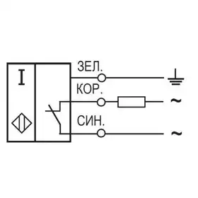 Индуктивный датчик ТЕКО ISN E73A-02G-15-L
