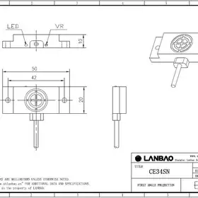 Емкостной датчик LANBAO CE34SN10DNO