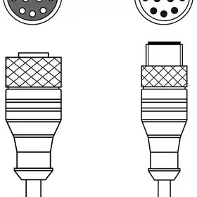 Соединительный кабель Leuze Electronic KDS S-M12-CA-M12-CA-P1-100