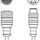 Соединительный кабель Leuze Electronic KDS S-M12-CA-M12-CA-P1-100