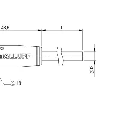 Разъем с кабелем Balluff BCC M418-0000-2A-069-PX0825-030