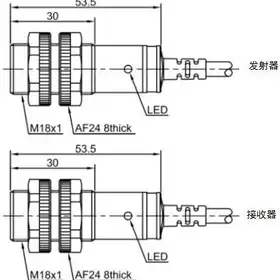 Оптический датчик LANBAO PR18S-TM10DNO