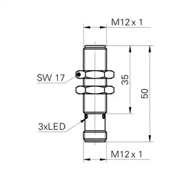 Индуктивный датчик Baumer IFRD 12P17A3/S14L