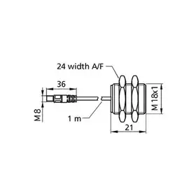 Датчик двойного листа Microsonic dbk+4/Sender/M18/K1