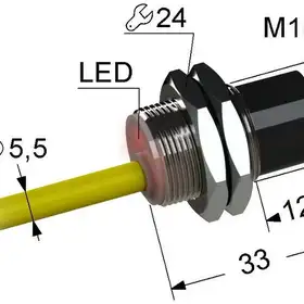Индуктивный датчик Мега-К PS2-18M33-8N11-K