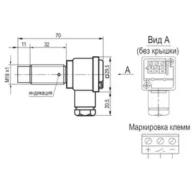 Индуктивный датчик ТЕКО ISN FT4A-31Р-8-LZ