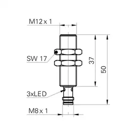 Индуктивный датчик Baumer IFRM 12P3701/S35L