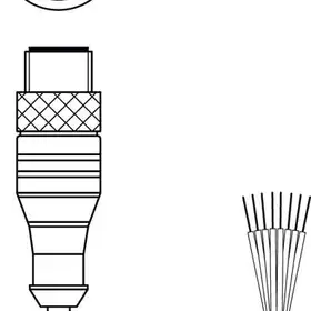 Разъем с кабелем Leuze Electronic KS GB-M12-8A-P7-100