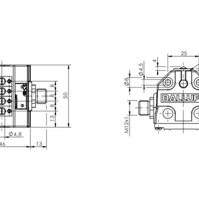 Блочный выключатель Balluff BNS 819-B04-E08-40-13-S80S