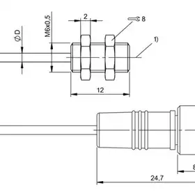 Оптоволоконный кабель Balluff BOH DK-M06-002-01-S49F