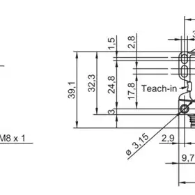 Ультразвуковой датчик Baumer U300.P50-GP1J.72N