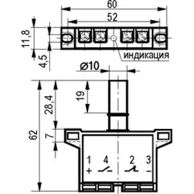 Индуктивный датчик ТЕКО ISB T21P-32P-2-LZ