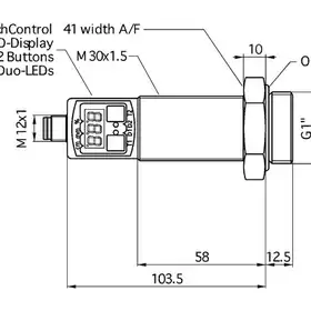 Ультразвуковой датчик Microsonic hps+35/DD/TC/E/G1