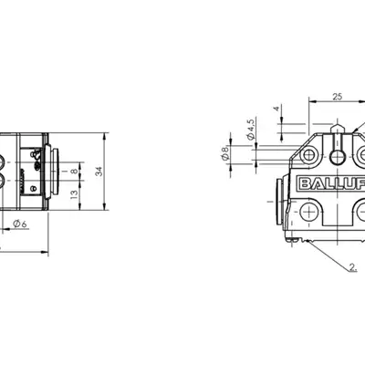 Блочный выключатель Balluff BNS 819-B02-D08-40-13-FC