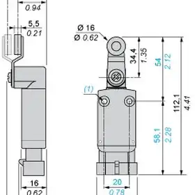 Kонцевой выключатель Telemecanique XCMD2515AM4