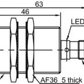 Индуктивный датчик LANBAO LR30XBF10ENC-E2