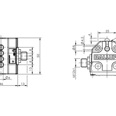 Блочный выключатель Balluff BNS 819-B04-D08-40-11-S80S