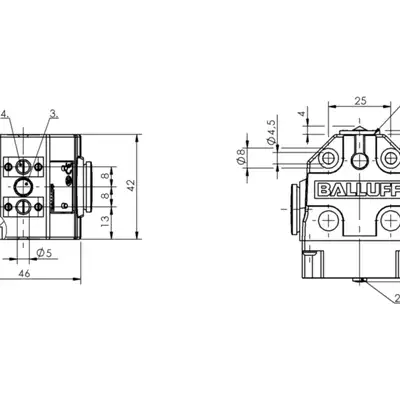 Блочный выключатель Balluff BNS 819-B03-E08-40-55-0944
