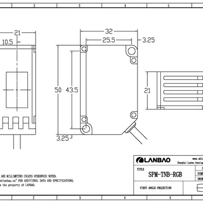 Датчик контрастной метки LANBAO SPM-TPR-RGB