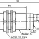 Оптический датчик LANBAO PR30S-BC100ATO-E2