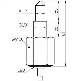 Оптический датчик уровня Baumer FFAK 17NTD1001/L