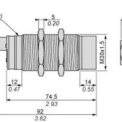 Емкостной датчик Telemecanique XT230A1PCM12