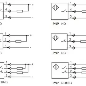 Индуктивный датчик LANBAO LE40XZSN40ENCY-D