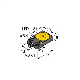 Индуктивный датчик TURCK BI5U-Q08-AP6X2-V2131