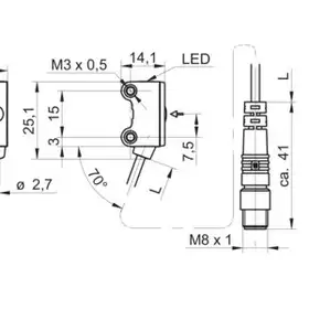 Оптический датчик Baumer O200.ER-PV1Z.72NV/H006