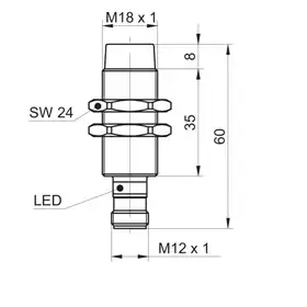 Индуктивный датчик Baumer IFRR 18N13T1/S14L-9