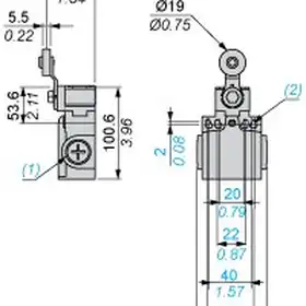 Kонцевой выключатель Telemecanique XCNT2718G11