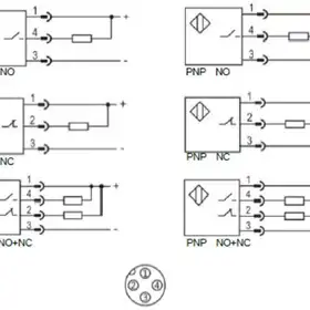 Индуктивный датчик LANBAO LE40XZSN20DNC-E2