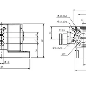 Блочный выключатель Balluff BNS 813-D03-D12-62-22-03-S90L
