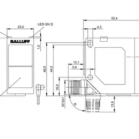 Оптический датчик Balluff BOS 23K-PA-RE10-SA1-S4S