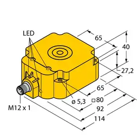 Индуктивный датчик TURCK BI50U-Q80-AP6X2-H1141