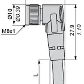 Разъем с кабелем Telemecanique XZCPV1041L10