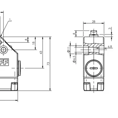 Одиночный выключатель Balluff BNS 813-FE-60-186