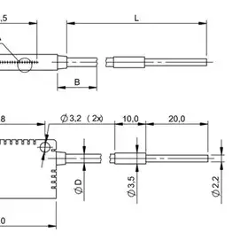 Оптоволоконный кабель Balluff BFO D25-LA-ED-EAK-250-0,5
