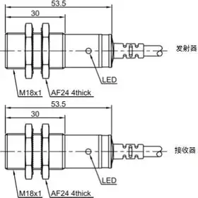Оптический датчик LANBAO PR18-TM10DPR