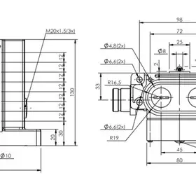 Блочный выключатель Balluff BNS 819-D08-R12-62-10-FD-S90L