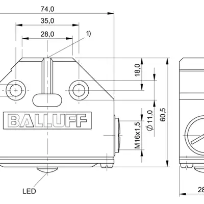 Элемент переключения Balluff BES 516-161-H3-L