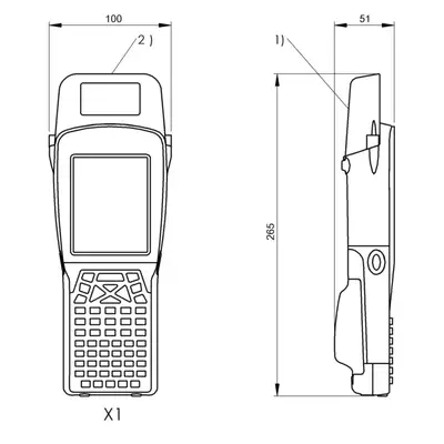 RFID портативный прибор чтения-записи Balluff BIS M-870-1-010-X-001