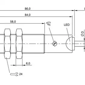 Емкостной датчик Balluff BCS M18KM3-UOT80G-BV02