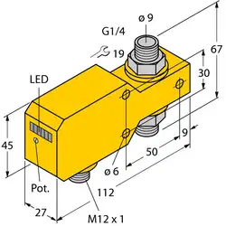 Датчик потока TURCK FCI-D10A4P-ARX-H1140/A