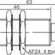 Индуктивный датчик LANBAO LR18XBF08DPCY-E2