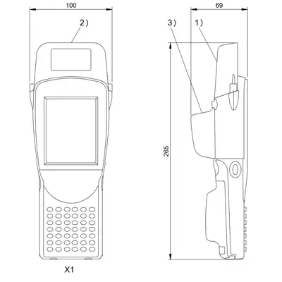 RFID портативный прибор чтения-записи Balluff BIS U-870-1-008-X-005